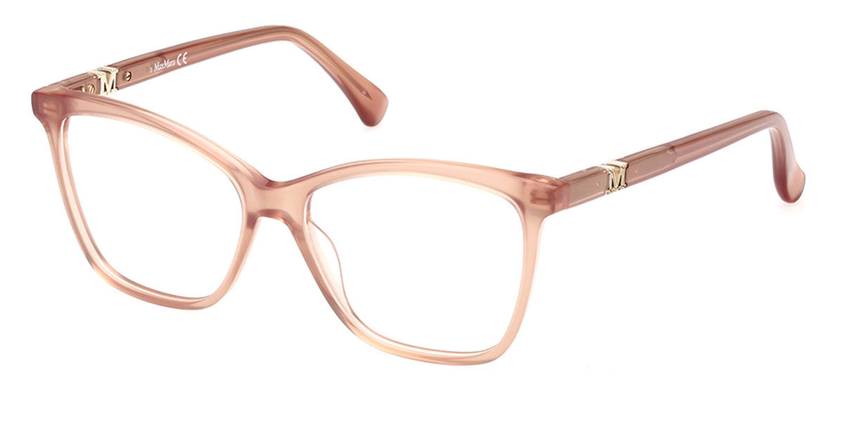 Photos - Glasses & Contact Lenses Max Mara MM5017 072 Women's Eyeglasses Brown Size 53  (Frame Only)