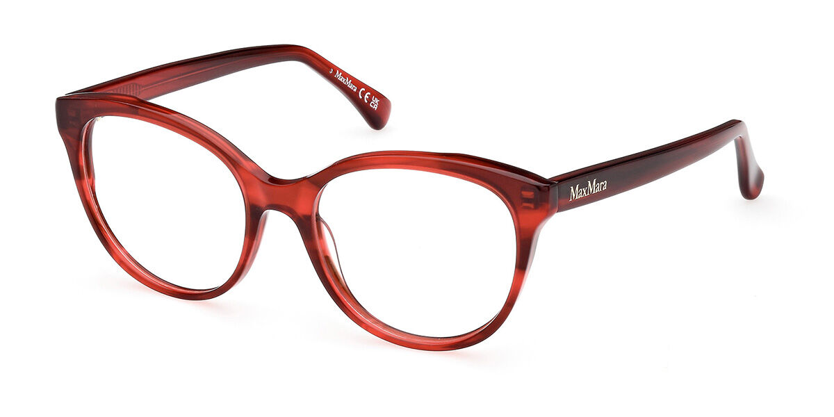 Photos - Glasses & Contact Lenses Max Mara MM5102 068 Women's Eyeglasses Red Size 52   (Frame Only)