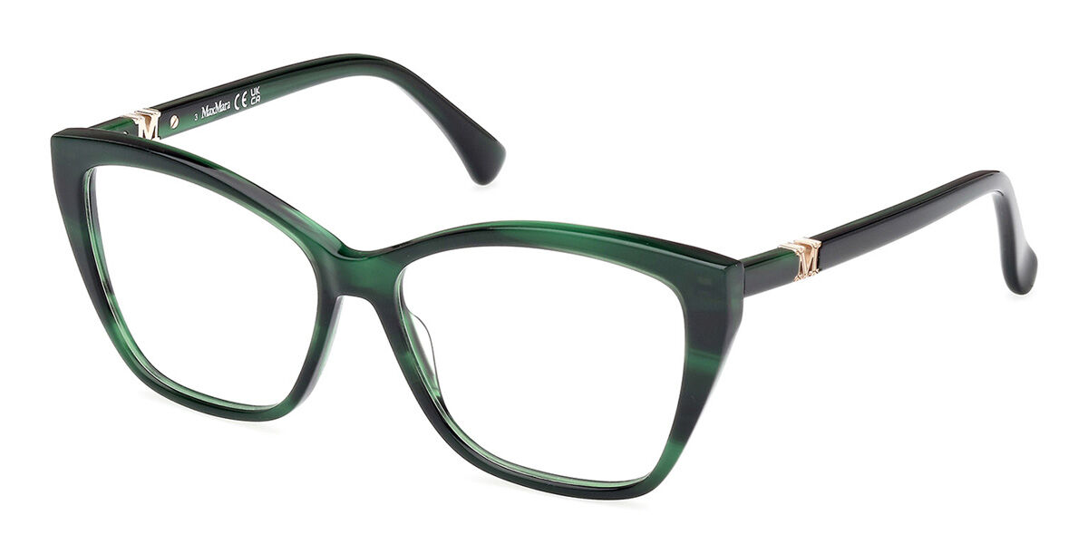 Photos - Glasses & Contact Lenses Max Mara MM5036 098 Women's Eyeglasses Green Size 54  (Frame Only)