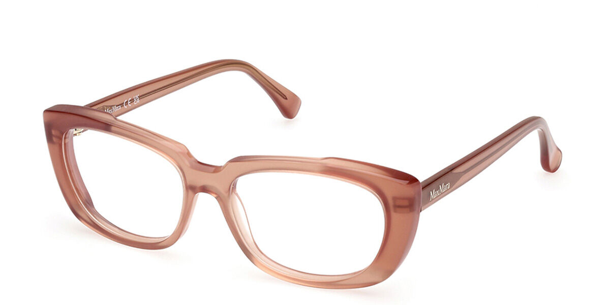 Photos - Glasses & Contact Lenses Max Mara MM5114 045 Women's Eyeglasses Brown Size 54  (Frame Only)