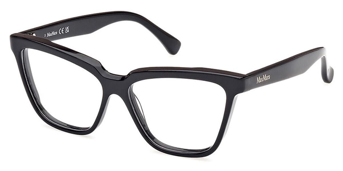 Max Mara MM5136 1 Eyeglasses in Shiny Black | SmartBuyGlasses USA