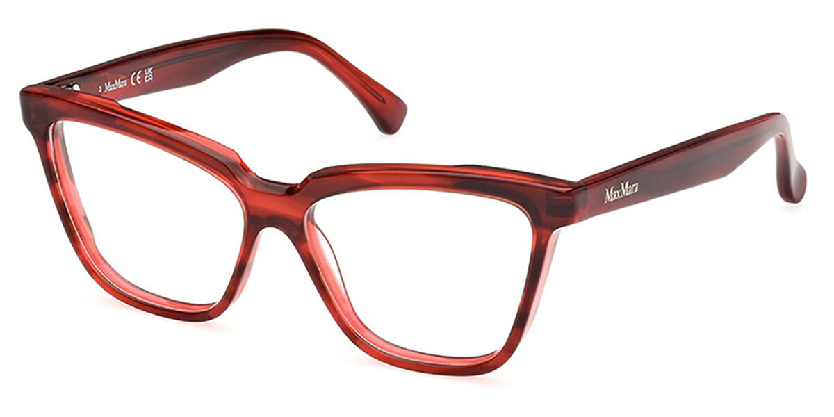 Photos - Glasses & Contact Lenses Max Mara MM5136 68 Women's Eyeglasses Red Size 53   (Frame Only)