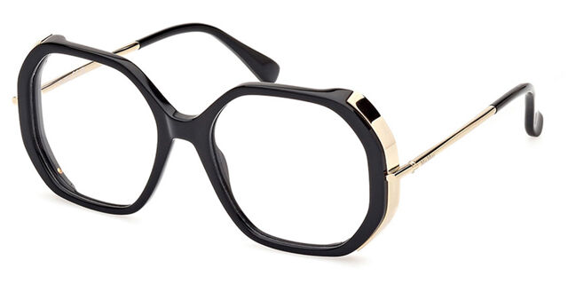 Max Mara MM5138 1 Shiny Black /Gold Eyeglasses  display picture 3