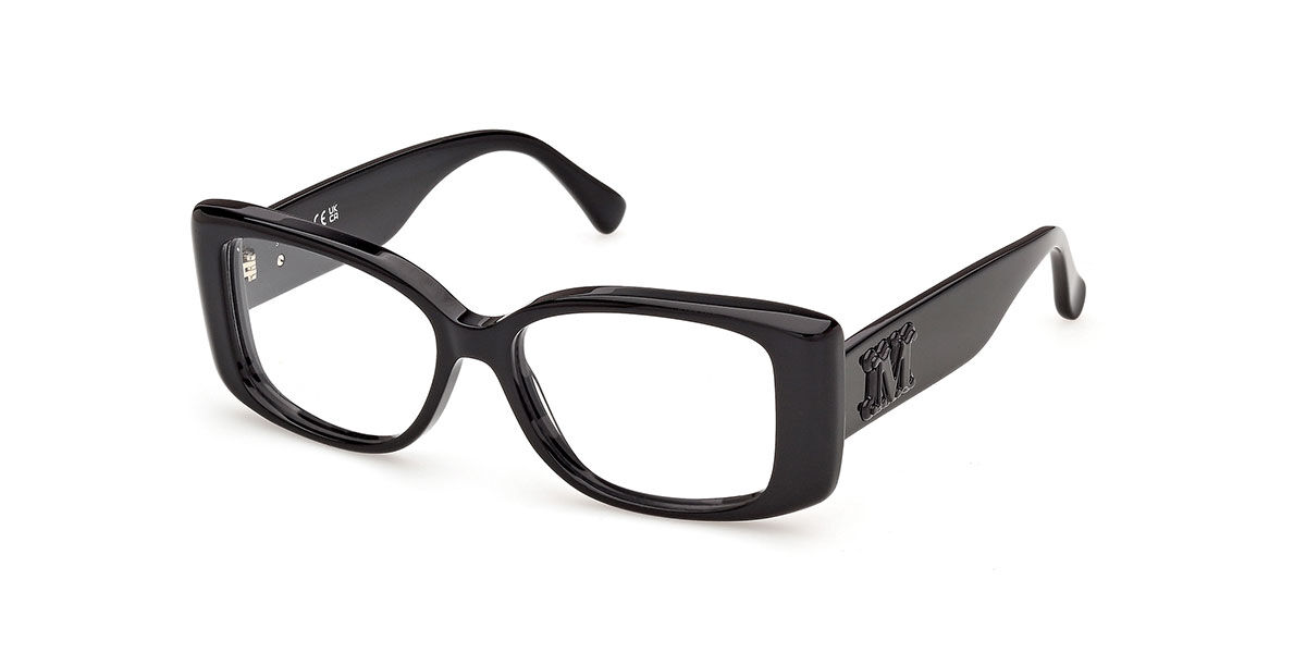 Max Mara MM5250 001 Occhiali da Vista Neri per Donna (Solo Montatura)