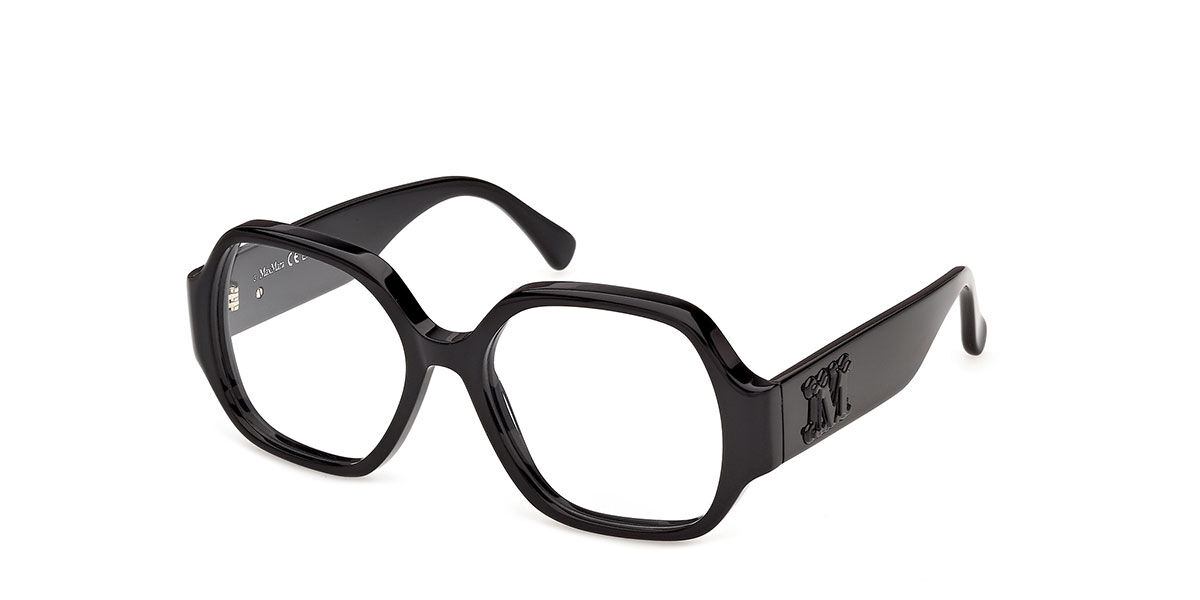 Max Mara MM5252 001 Occhiali da Vista Neri per Donna (Solo Montatura)