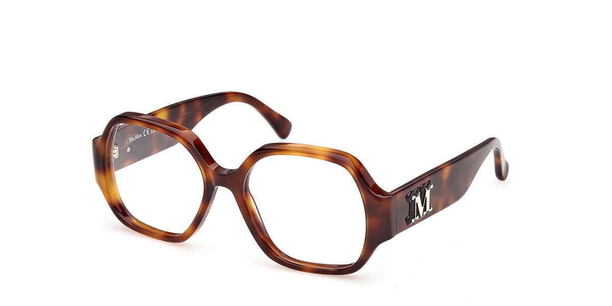 Max Mara MM5252 052 Occhiali da Vista Tartarugatishell per Donna (Solo Montatura)