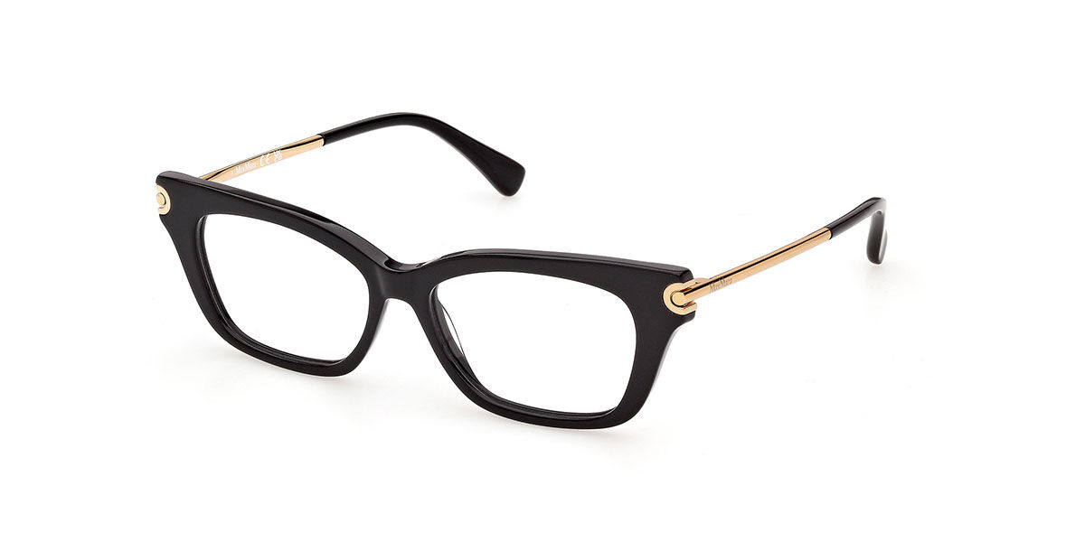 Max Mara MM5253 001 Occhiali da Vista Neri per Donna (Solo Montatura)