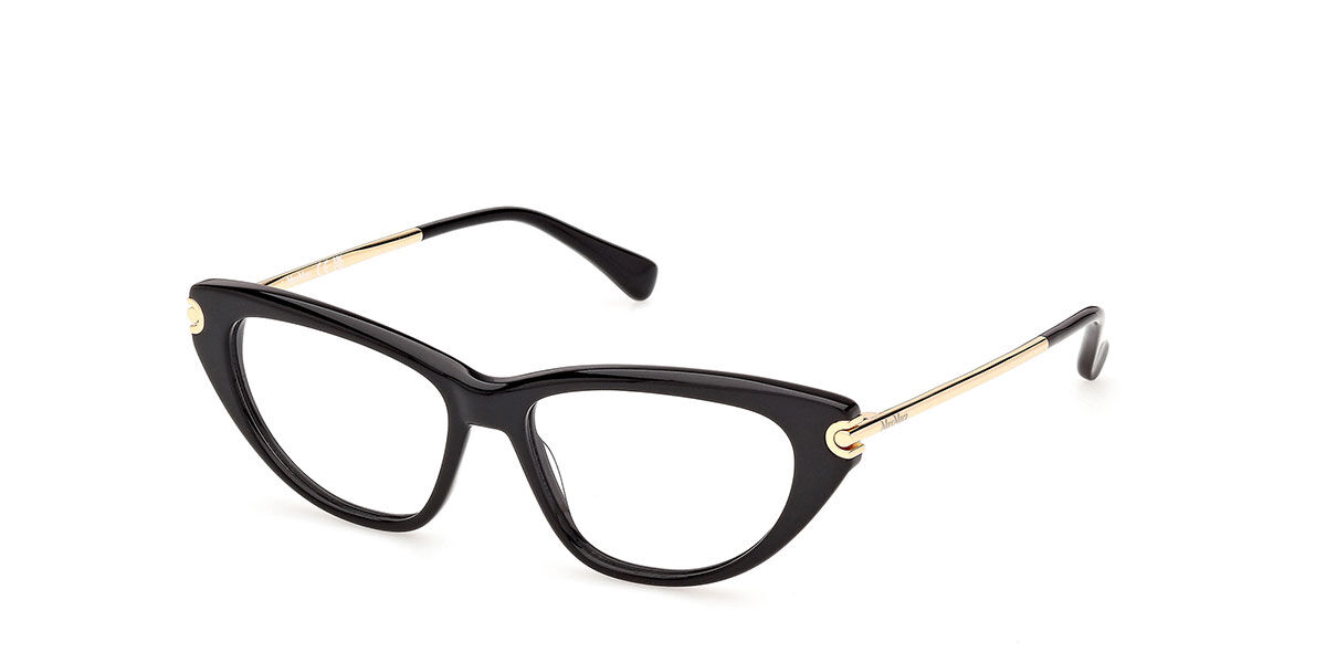 Max Mara MM5254 001 Occhiali da Vista Neri per Donna (Solo Montatura)