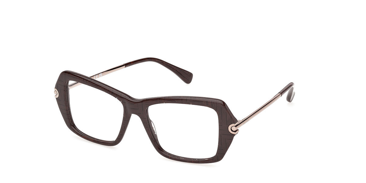 Max Mara MM5255 050 Occhiali da Vista Marroni per Donna (Solo Montatura)