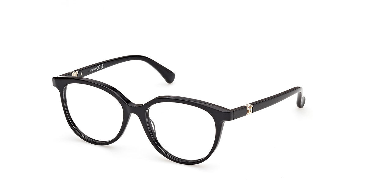 Max Mara MM5262 001 Occhiali da Vista Neri per Donna (Solo Montatura)