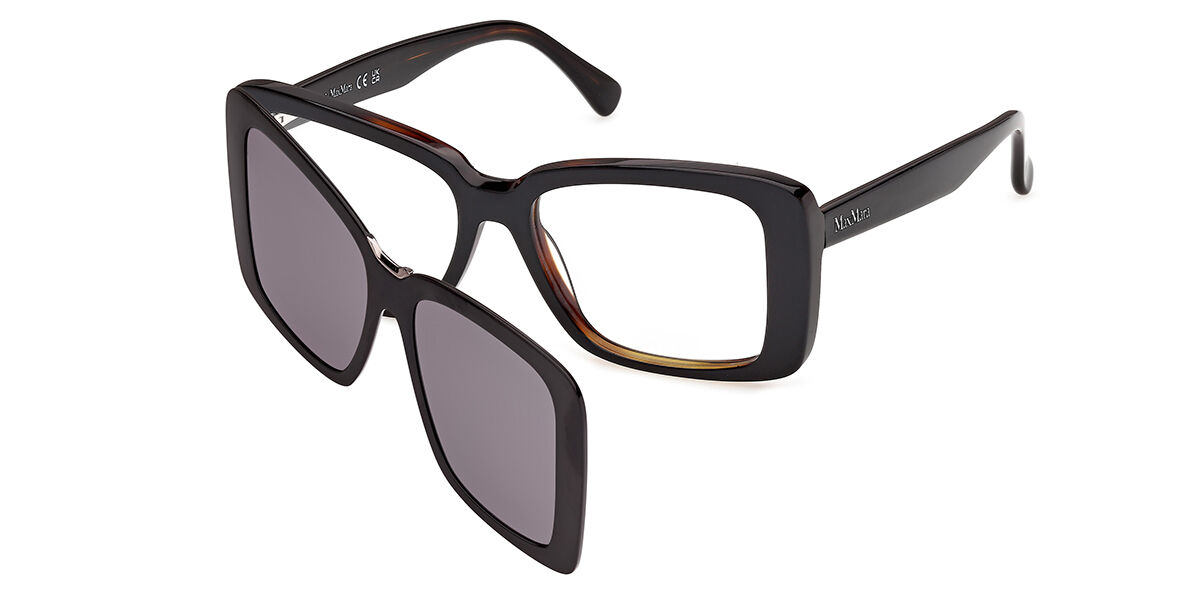 Max Mara MM5266 With Clip-On 056 Occhiali da Vista Tartarugatishell per Donna (Solo Montatura)