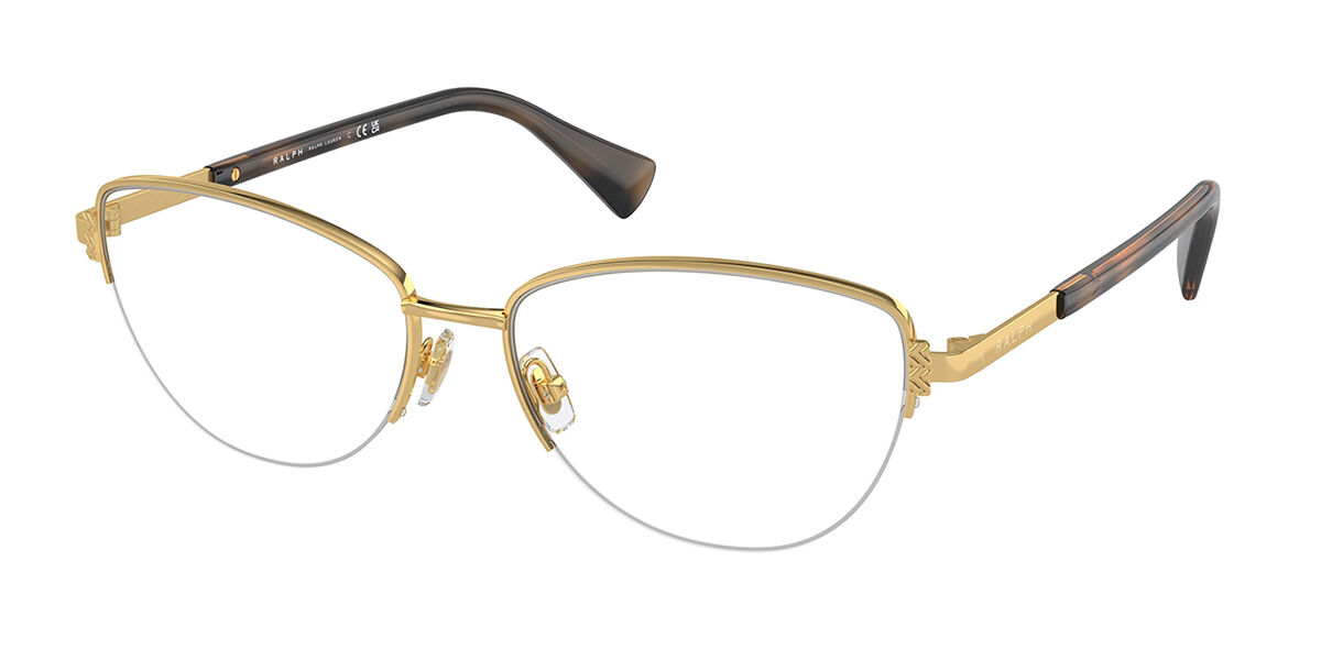 Ralph by Ralph Lauren RA6059 9004 Cat Eye Shiny Gold Frame Eyeglasses ...