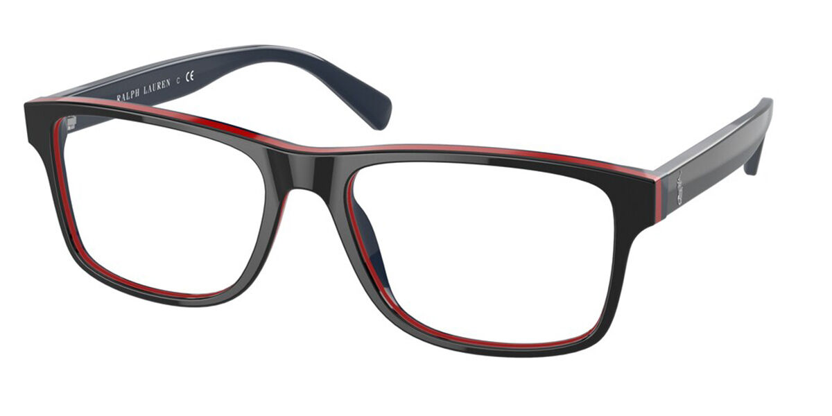Polo Ralph Lauren PH2223 5990 Eyeglasses in Shiny Black Red ...