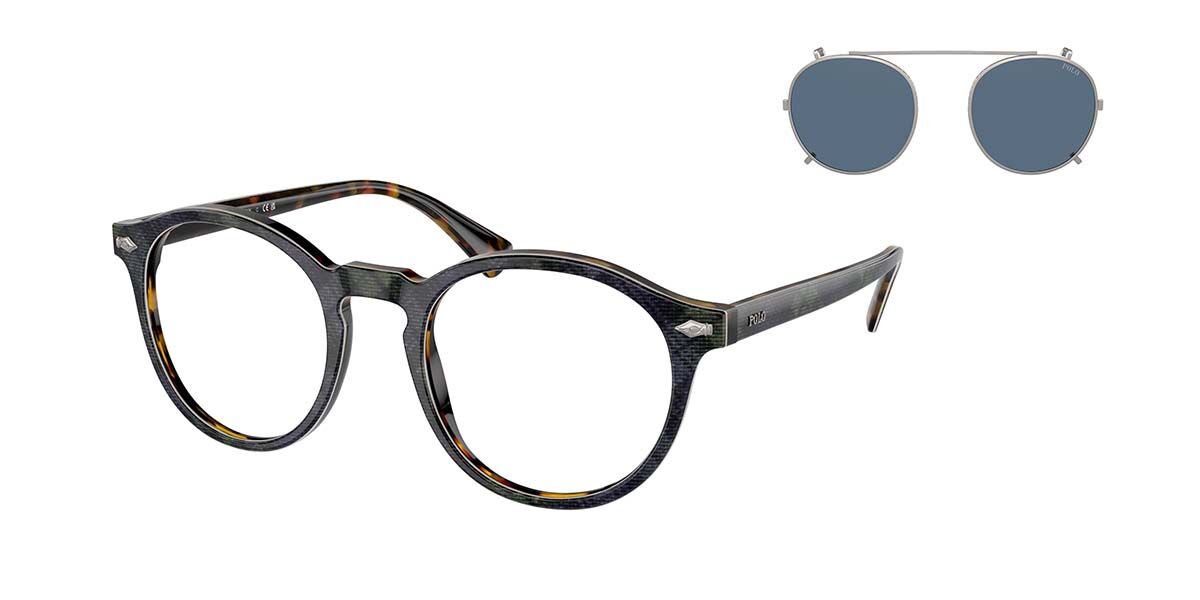 Photos - Glasses & Contact Lenses Ralph Lauren Polo  Polo  PH4218 With Clip-On 562180 Men's Eyegl 