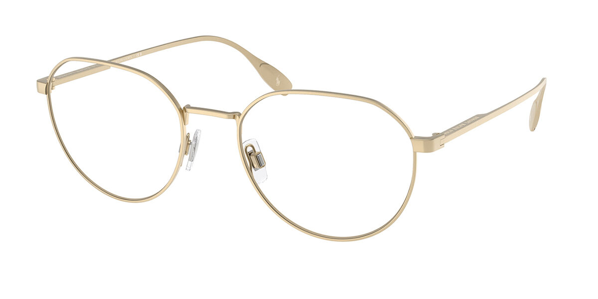 Polo Ralph Lauren PH1233 9211 Men's Eyeglasses Gold Size 55 - Blue Light Block Available