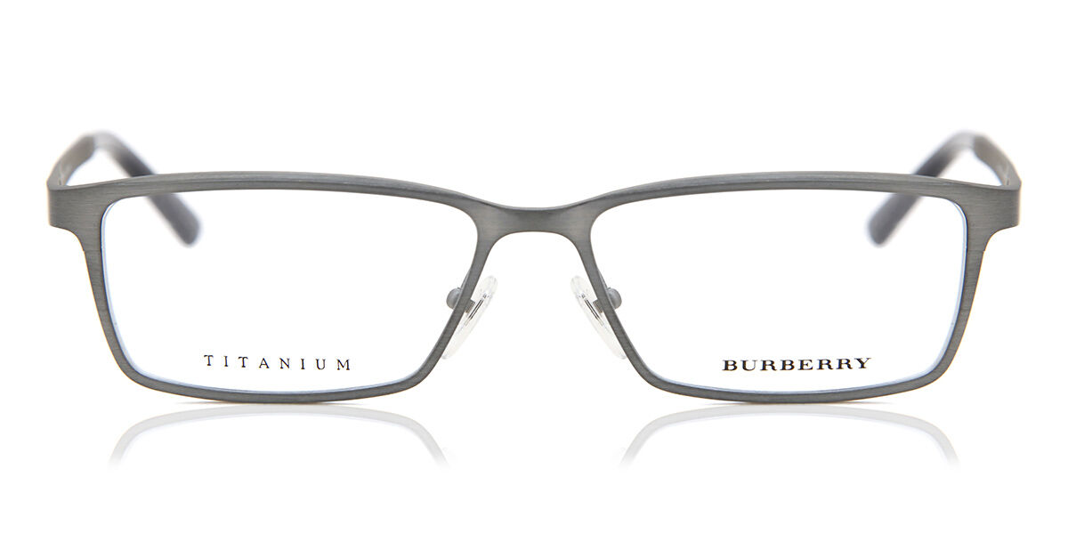 Photos - Glasses & Contact Lenses Burberry BE1292TD Asian Fit 1008 Men's Eyeglasses Silver Size 56 