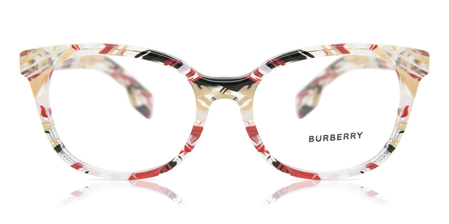 Burberry BE2291 3792 Glasses Striped Check Red | SmartBuyGlasses India
