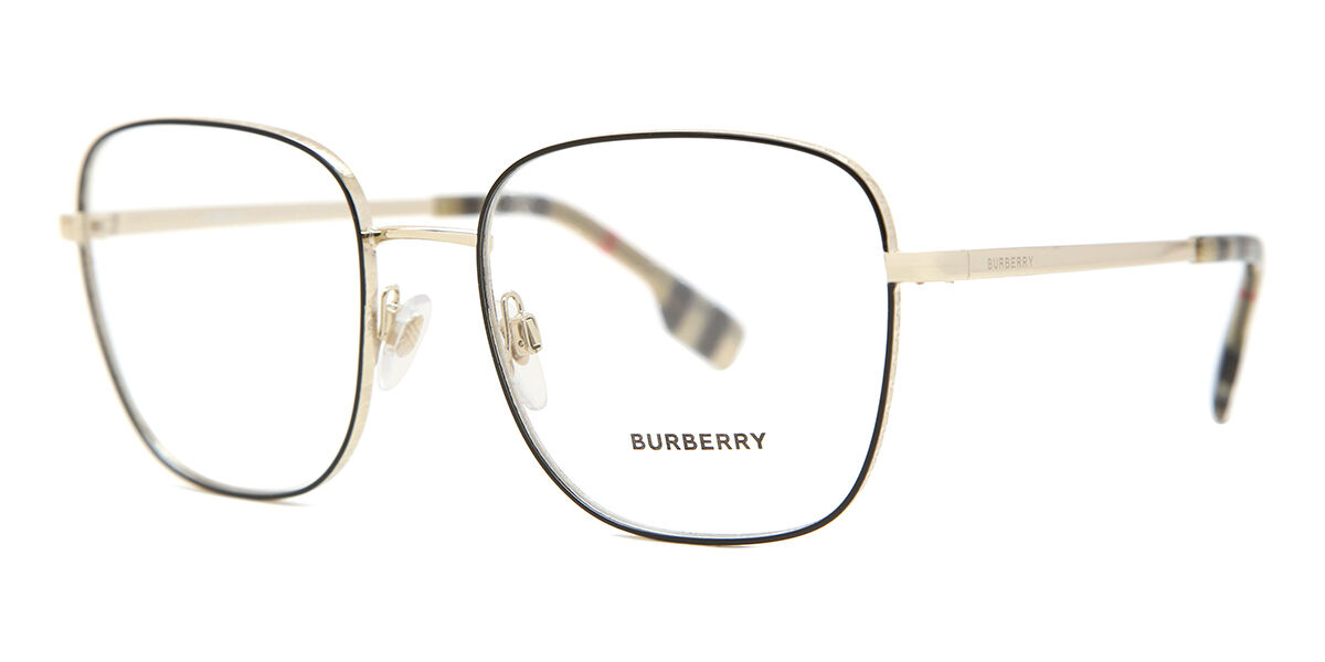 BURBERRYメガネ　レティース BE1347 1109 [新品　真正品　並行輸入品] BURBERRY Eyeglasses BE 1347 1109 Pale Gold⁄Black at