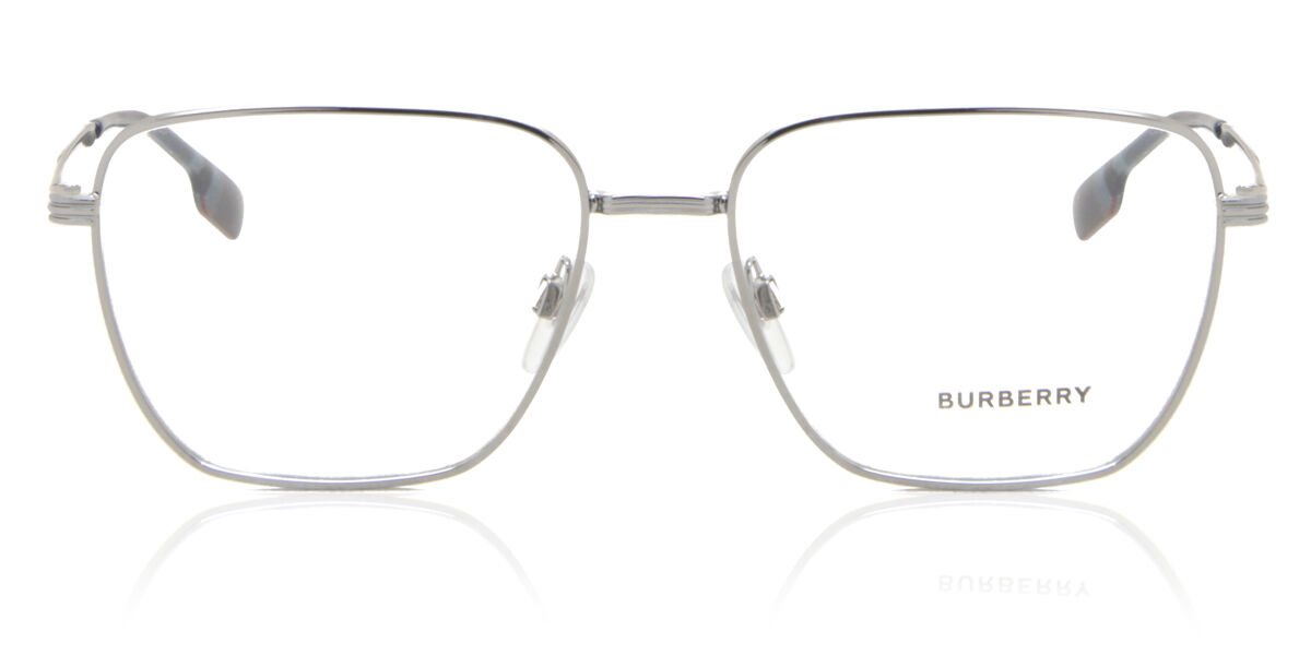 メガネ Burberry BE1368 1003 Retro l Frame Glasses Burberry BE1368 1003 Retro Square Metal Frame Eyeglasses