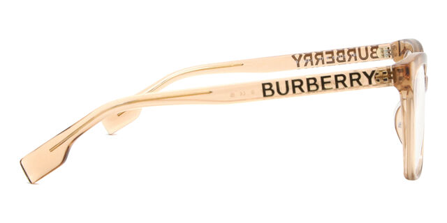 NEW BURBERRY BE2364F 3779 TRANSPARENT BROWN AUTHENTIC EYEGLASSES FRAME Burberry BE2364F GRACE Asian Fit 3779 Transparent Light  main image 4