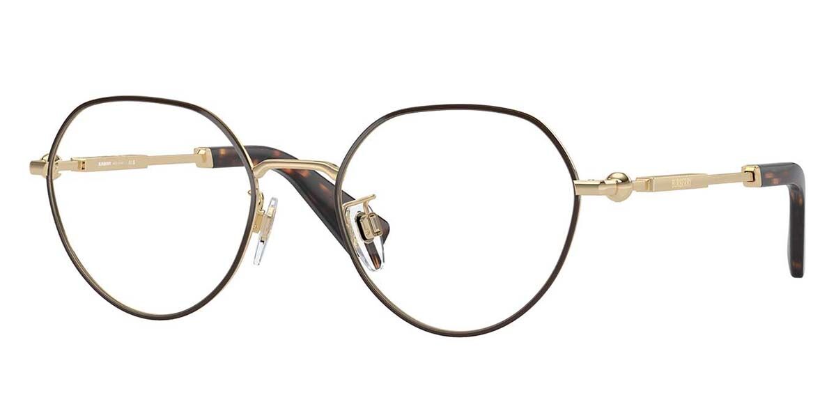 Photos - Glasses & Contact Lenses Burberry BE1388D Asian Fit 1109 Men's Eyeglasses Brown Size 51  - Blue Light Block Available (Frame Only)