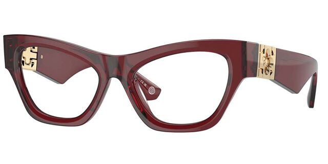 Burberry BE2405U 4128 Designer Glasses Transparent Burgundy