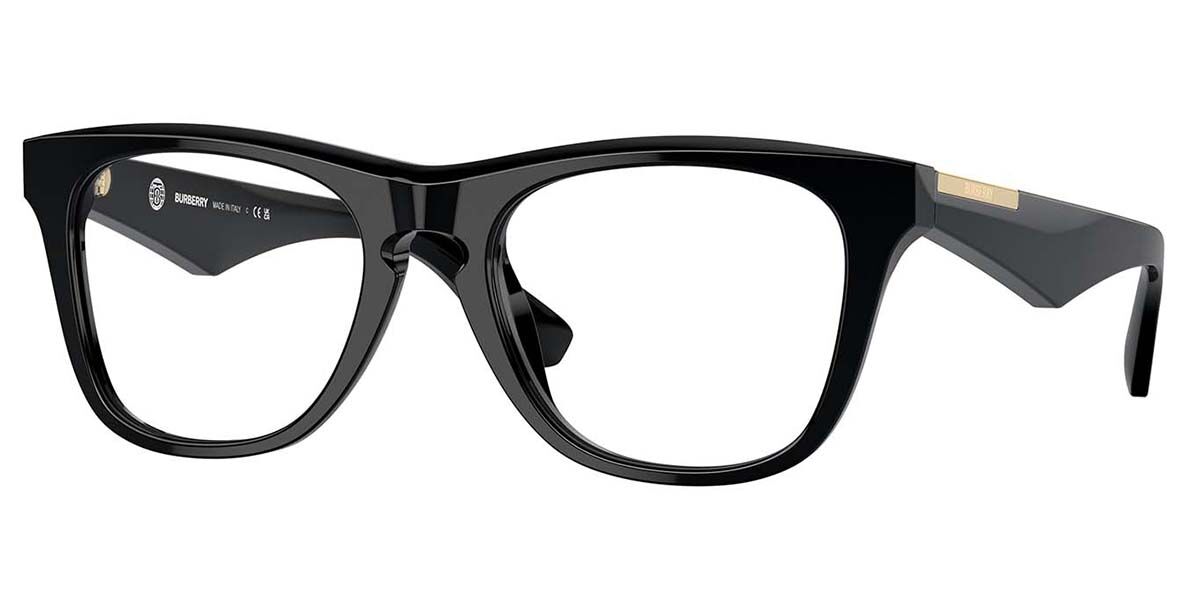 Photos - Glasses & Contact Lenses Burberry BE2409 3001 Men's Eyeglasses Black Size 53  (Frame Only)