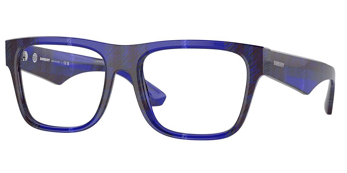 Burberry BE2411F Asian Fit 4114 Men's Glasses Blue Size - Free Lenses - HSA/FSA Insurance - Blue Light Block Available