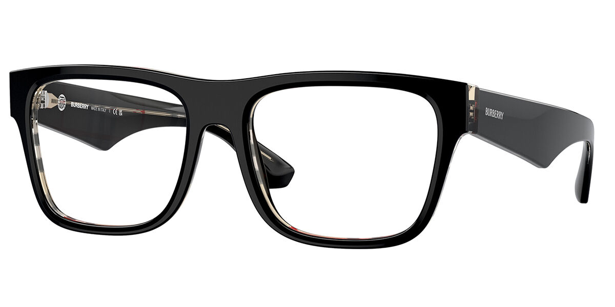 Burberry BE2411F Asian Fit 4121 Men's Glasses Black Size - Free Lenses - HSA/FSA Insurance - Blue Light Block Available