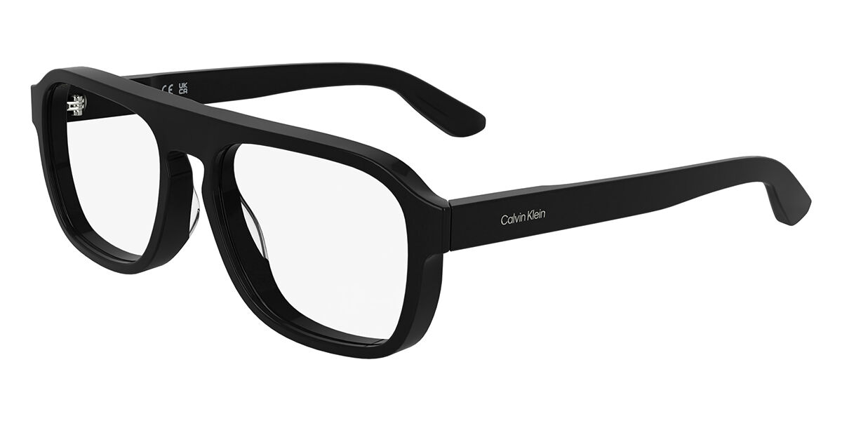 Photos - Glasses & Contact Lenses Calvin Klein CK25515 001 Men's Eyeglasses Black Size 58  - Blue Light Block Available (Frame Only)