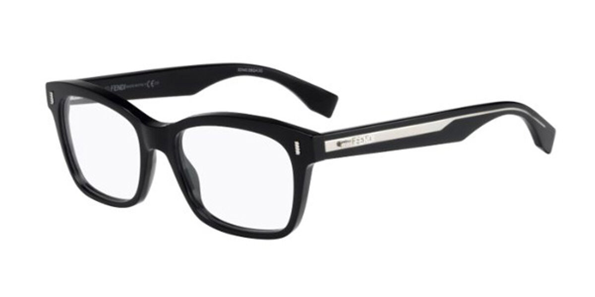 Fendi Ff 0027 Color Block Udu Eyeglasses In Black Smartbuyglasses Usa 