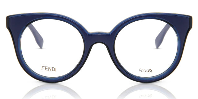 Fendi FF 0198 WOMAN L04 Blue Eyeglasses | SmartBuyGlasses US display picture 3