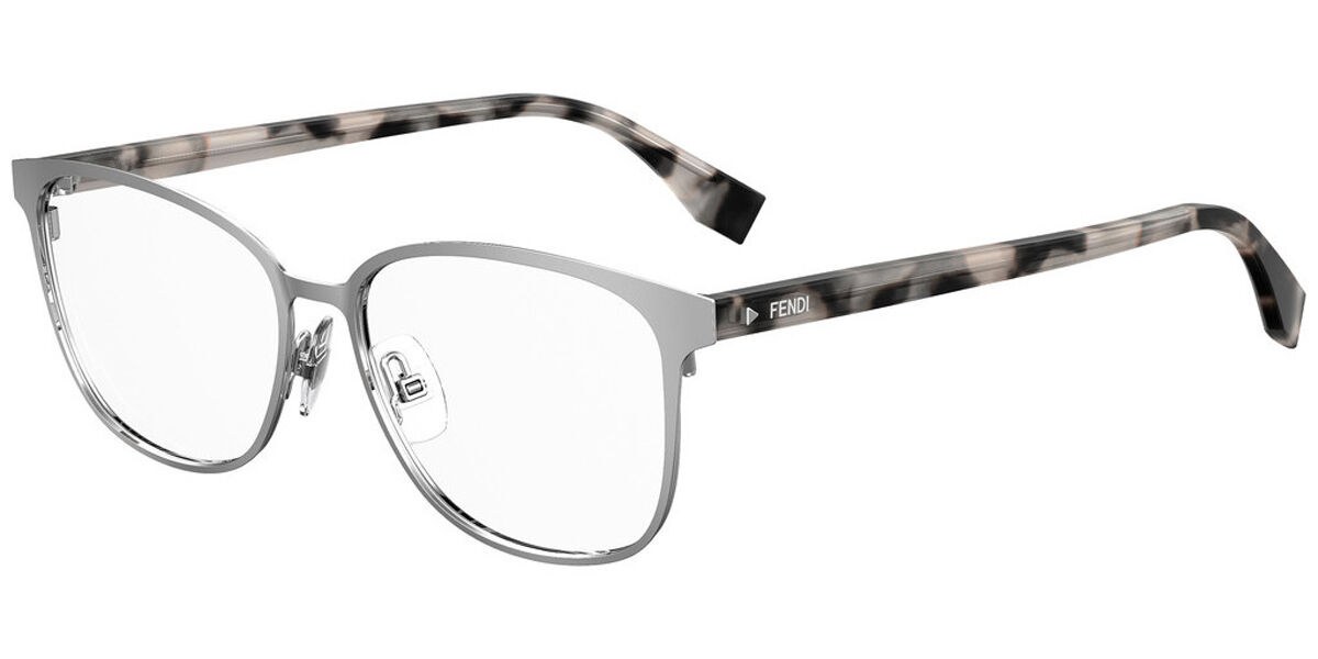 Fendi FF 0386 010 Glasses Palladium Grey | VisionDirect Australia