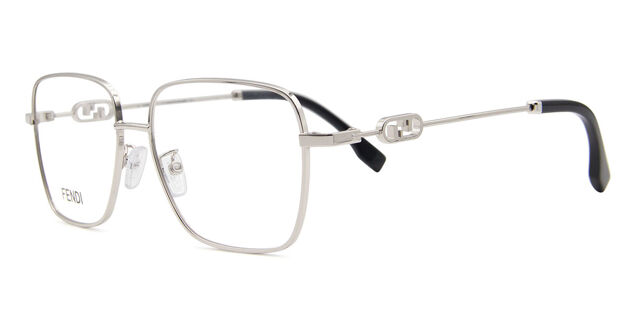 Fendi FE 50102F Asian Fit 016 Shiny Palladium Eyeglasses  display picture 3