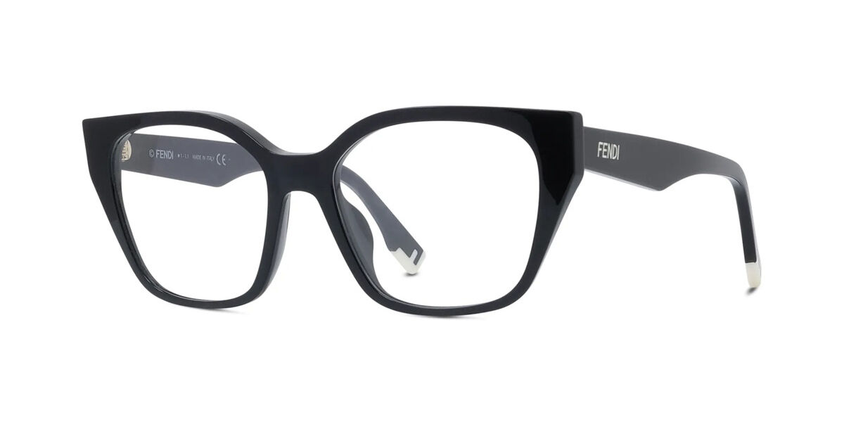 Fendi Fe50001i Women's Glasses, Black, Size 52