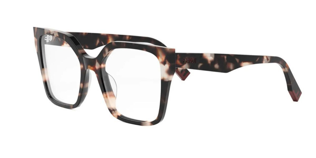 Fendi Fe50002i Women's Glasses, Tortoiseshell, Size 54