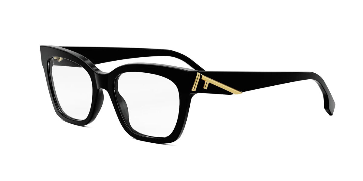 Fendi Fe50073i Women's Glasses, Black, Size 52