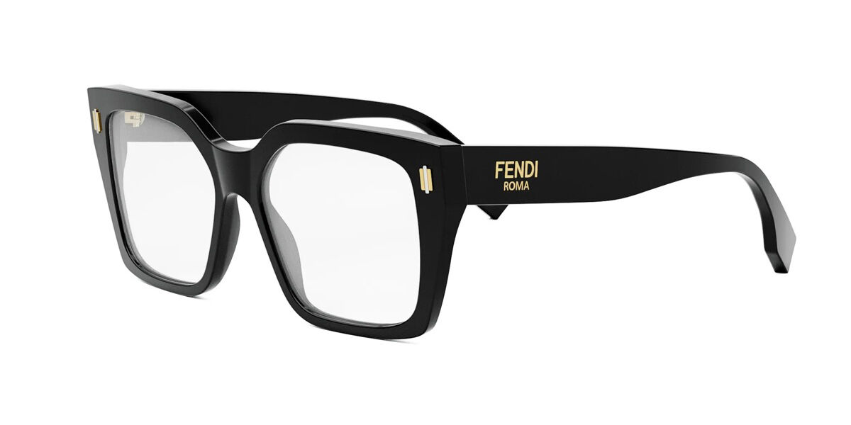 Fendi Fe50085i Women's Glasses, Black, Size 53