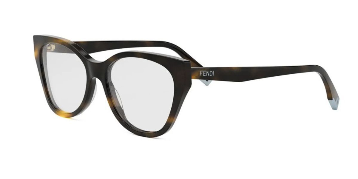 Fendi Fe50120i Women's Glasses, Tortoiseshell, Size 54