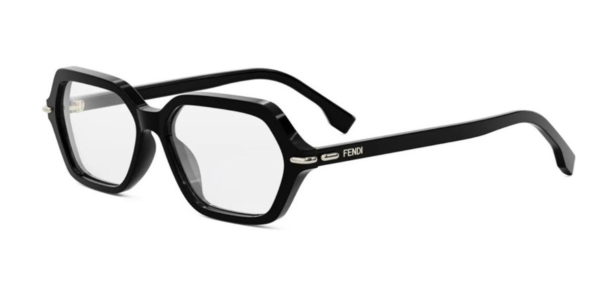 Fendi Fe50125i Women's Glasses, Black, Size 54