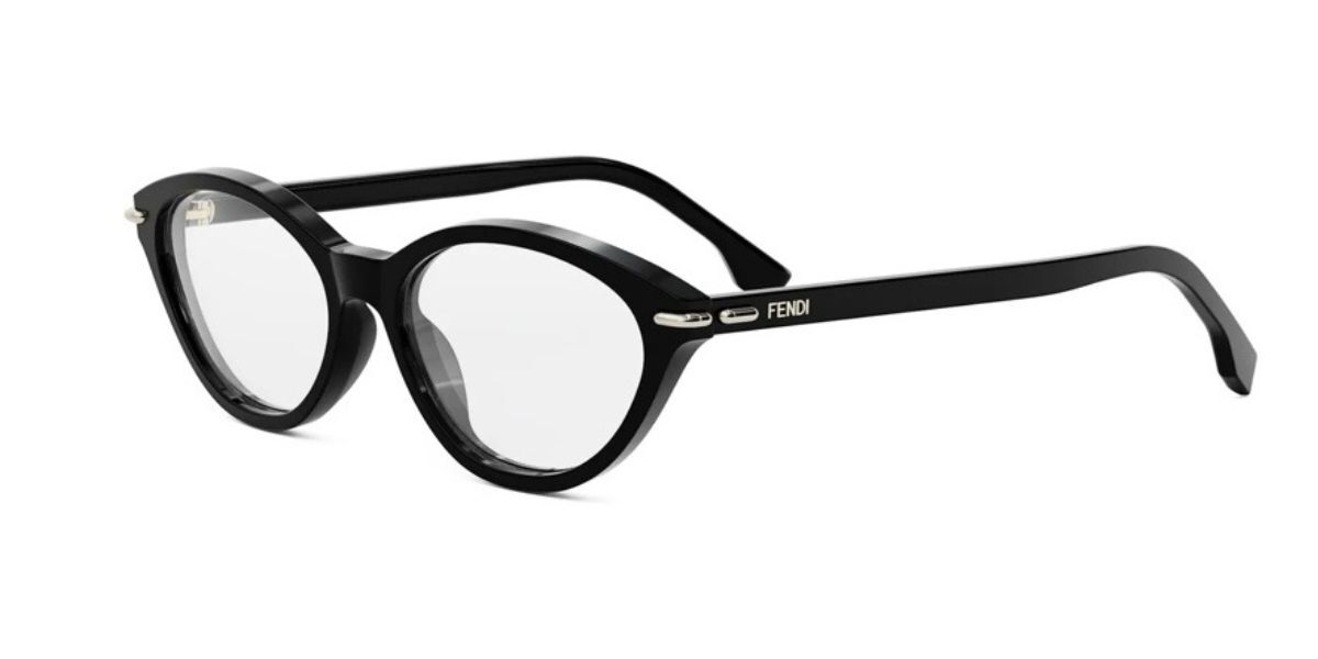 Fendi Fe50126i Women's Glasses, Black, Size 53
