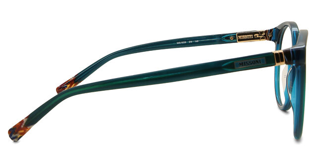 Missoni MIS 0059 ZI9 Transparent Teal Green Eyeglasses  display picture 3