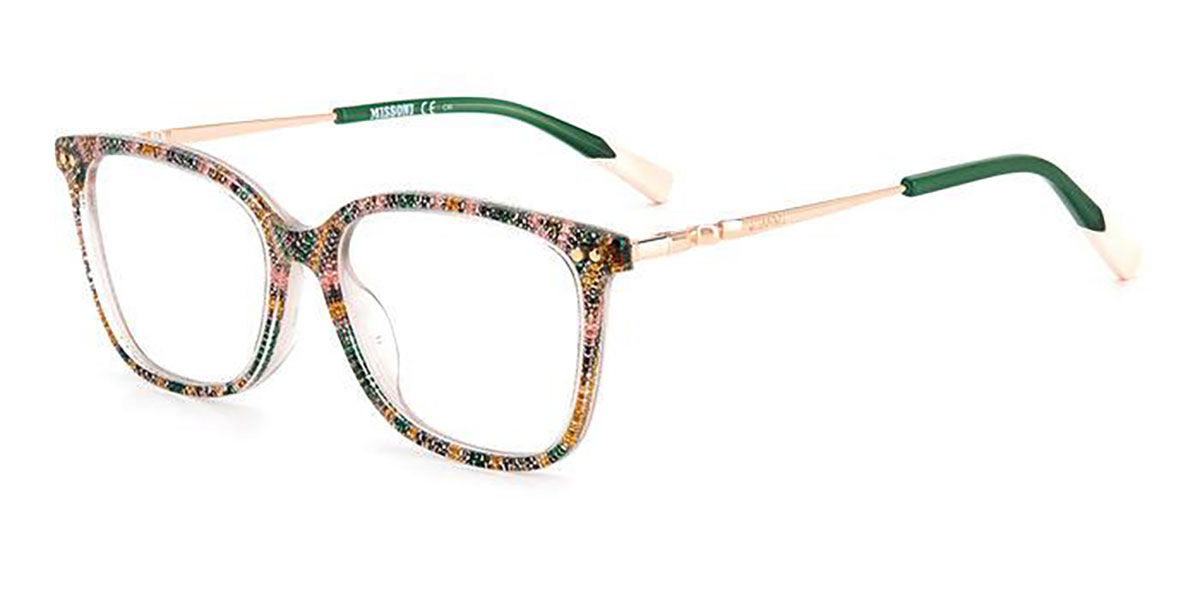 Photos - Glasses & Contact Lenses Missoni MIS 0085 038 Women's Eyeglasses Green Size 53  (Frame Only)