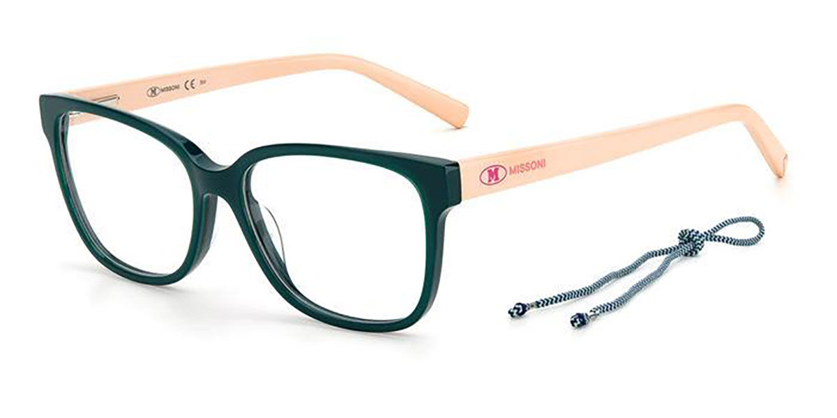Photos - Glasses & Contact Lenses Missoni MMI 0073 IWB Women's Eyeglasses Green Size 54  (Frame Only)