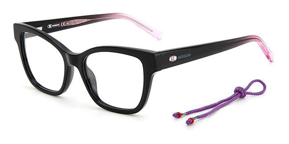 Photos - Glasses & Contact Lenses Missoni MMI 0098 807 Women's Eyeglasses Black Size 50  (Frame Only)