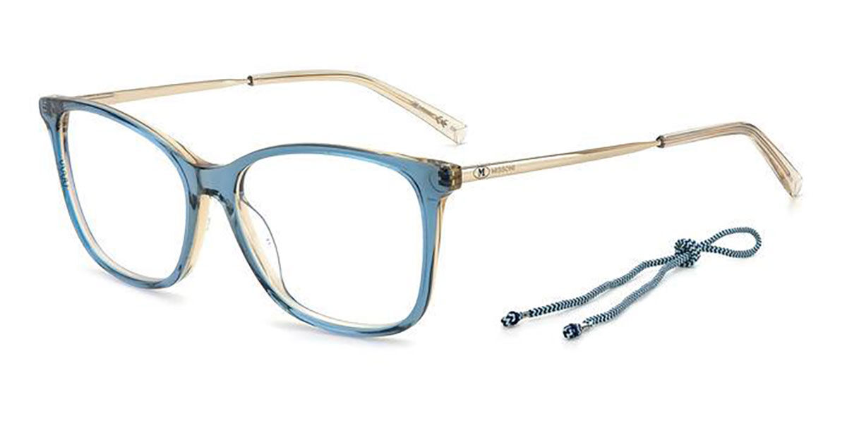 Photos - Glasses & Contact Lenses Missoni MMI 0015 YRQ Women's Eyeglasses Blue Size 54  (Frame Only)