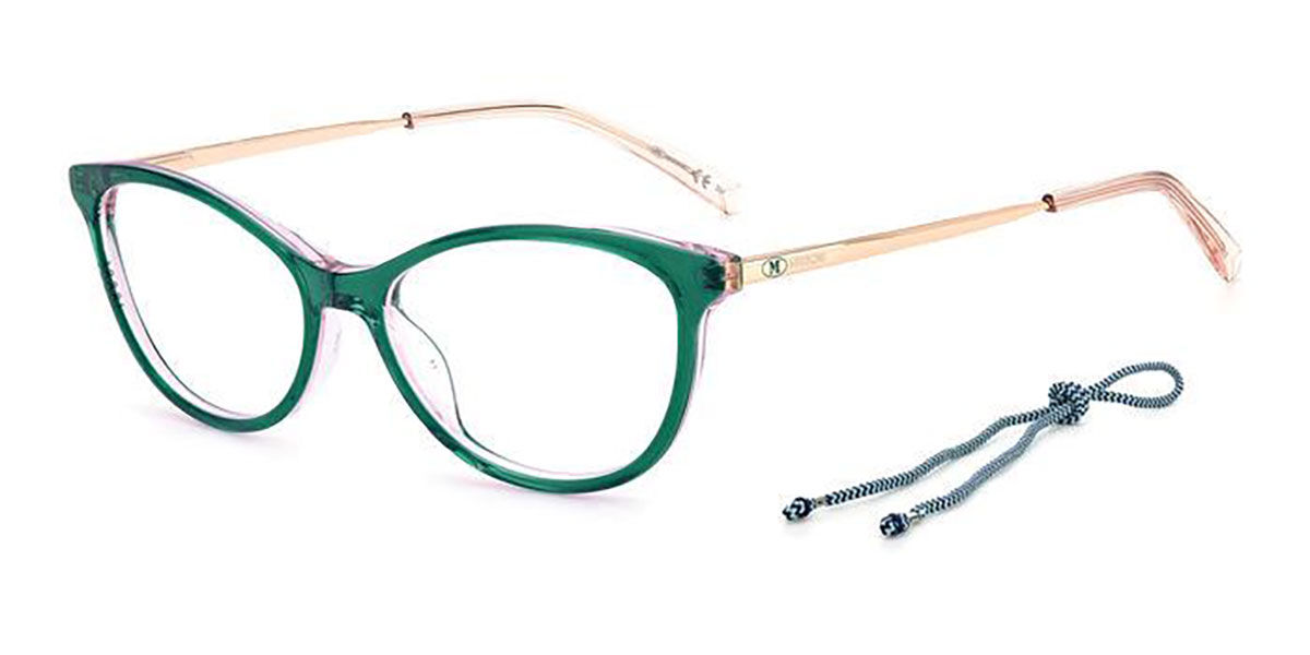 Photos - Glasses & Contact Lenses Missoni MMI 0017 IWB Women's Eyeglasses Green Size 52  (Frame Only)