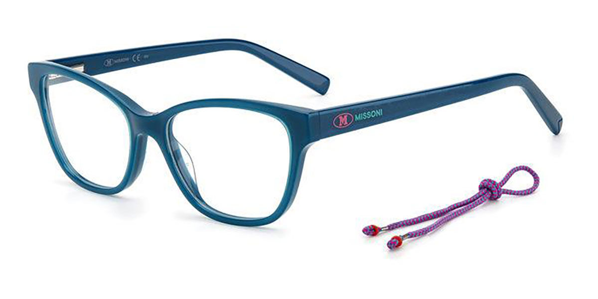 Photos - Glasses & Contact Lenses Missoni MMI 0072 ZI9 Women's Eyeglasses Blue Size 52  (Frame Only)