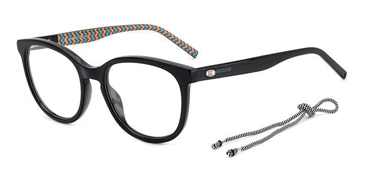 Photos - Glasses & Contact Lenses Missoni MMI 0116 807 Women's Eyeglasses Black Size 52  (Frame Only)