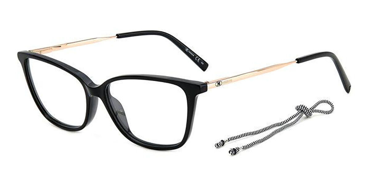 Photos - Glasses & Contact Lenses Missoni MMI 0120 807 Women's Eyeglasses Black Size 53  (Frame Only)